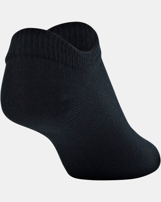 Lot de 6 paires de chaussettes UA Essential No Show pour fille, Black, pdpMainDesktop image number 5